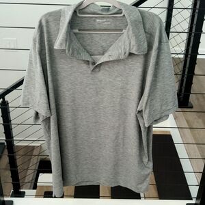 Men's Marmot soft grey polo